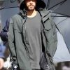 Jared Leto Grey Cotton Dr. Michael Morbius Hooded Jacket