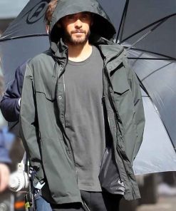 Jared Leto Grey Cotton Dr. Michael Morbius Hooded Jacket