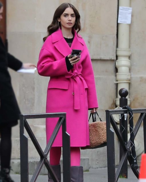 Pink Coat Emily in Paris