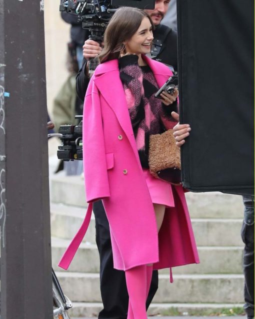 Emily In Paris Coat Pink