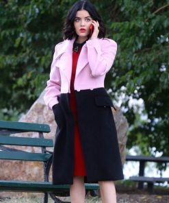 Katy Keene Pink and Black Trench Coat