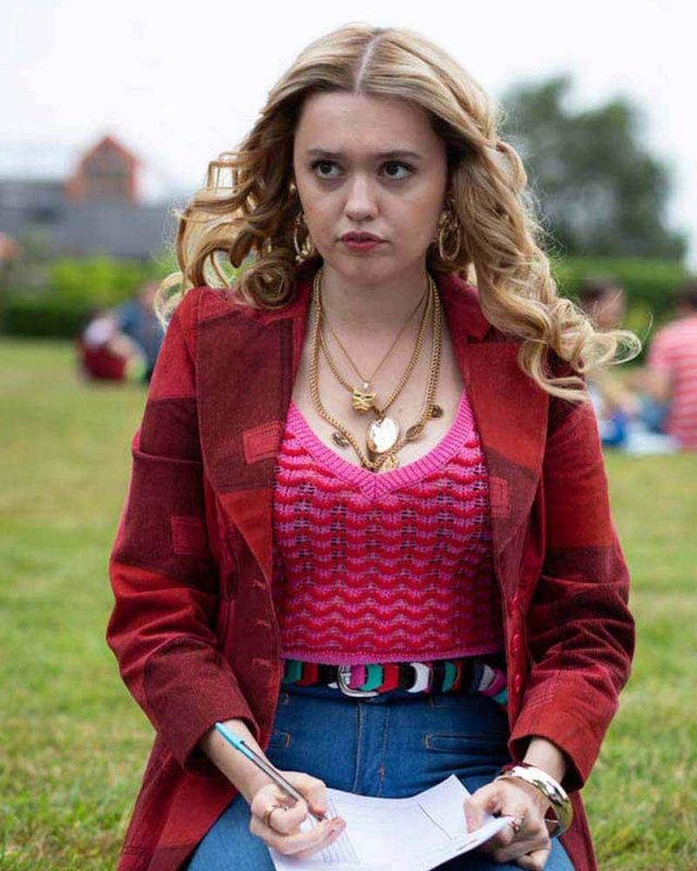 Sex Education S02 Aimee Gibbs Red Blazer Jacket