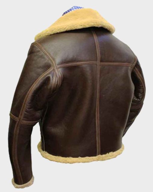 WW2 RAF Sheepskin Brown Leather Jacket