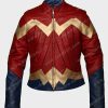 Wonder Woman Gal Gadot Maroon Jacket