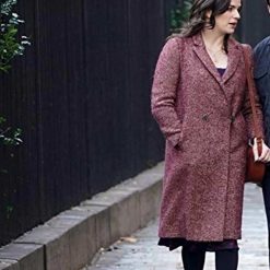 Kate Elliot Living With Yours Maroon Coat