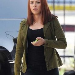 Scarlett Johansson Green Jacket