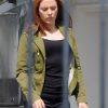 Captain America The Winter Soldier Scarlett Johansson Green Jacket