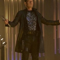 Star Trek Discovery Jason Isaacs Black Leather Trench Coat