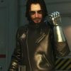 Black LeatherCyberpunk 2077 Johnny Silverhand Motorcycle Jacket