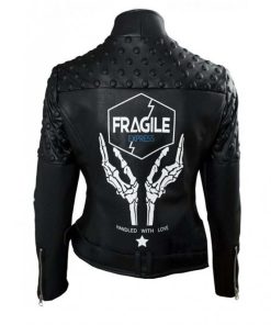 Léa Seydoux Leather Black Death Stranding Fragile Express Jacket