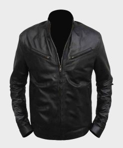 Fast and Furious 6 Vin Diesel Dominic Toretto Black Leather Jacket