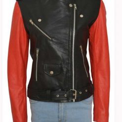 Motorcycle Hailey Baldwin Leather Jacket