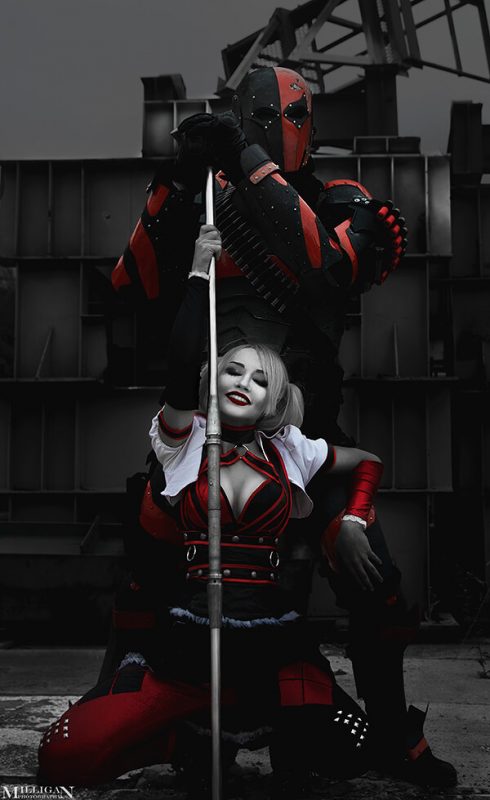 Harley Quinn and Deathstroke Cosplay