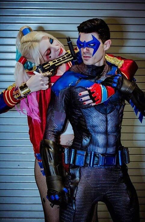 Harley Quinn and Nightwing Cosplay