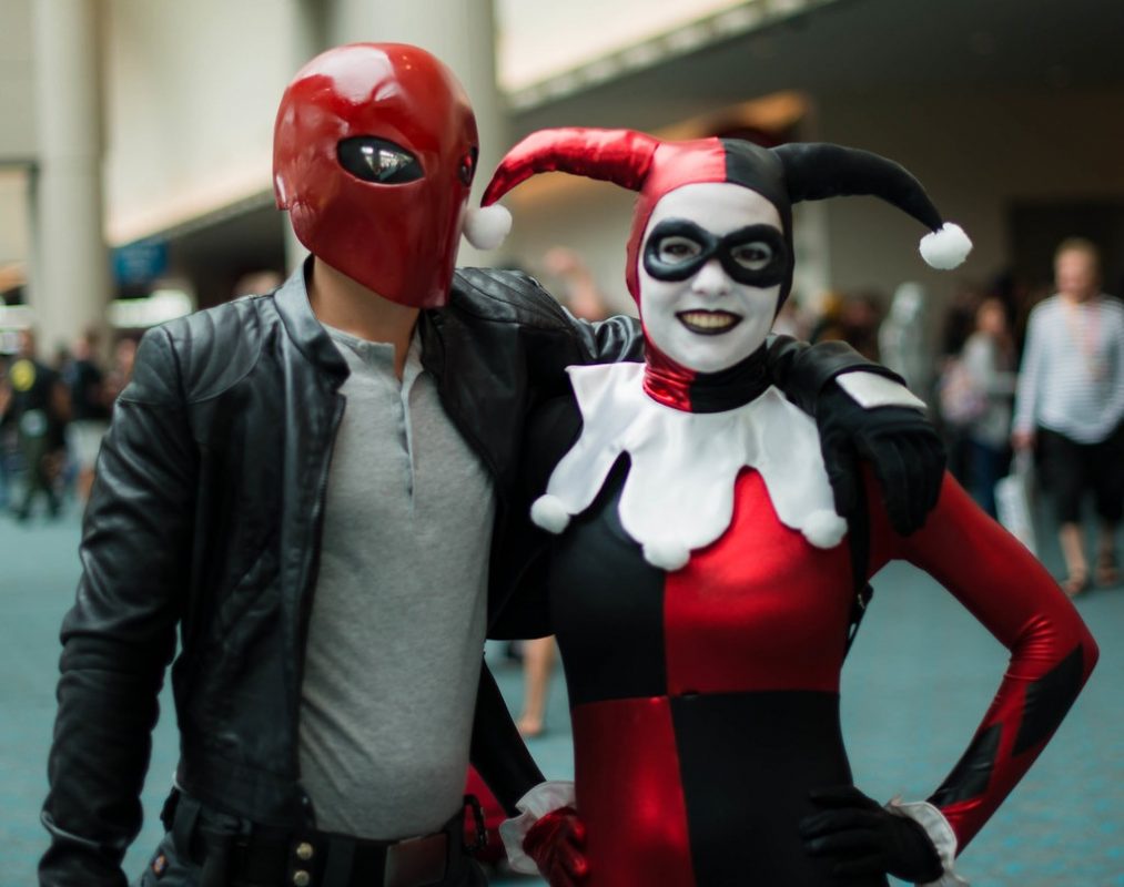 Harley Quinn and Red Hood Cosplay