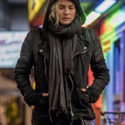 Diane Kruger Black Leather In The Fade Motorcycle Katja Sekerci Jacket