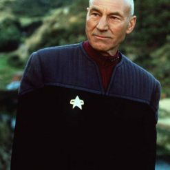 Patrick Stewart Jean-Luc Picard Star Trek Black Jacket