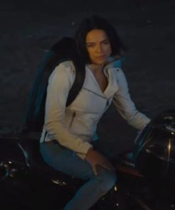 Fast and Furious Michelle Rodriguez White Motorcycle Jacket
