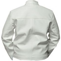 Le Mans Steve McQueen White Leather Jacket