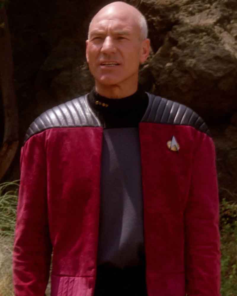 Star Trek Generations Jean-Luc Picard Jacket Shirt Vest Cosplay Costume Suit