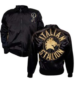 Sylvester Stallone Rocky 3 Italian Stallion Black Jacket