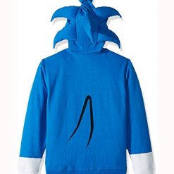 Video Game Sonic The Hedgehog Costume Blue Hoodie with Hood