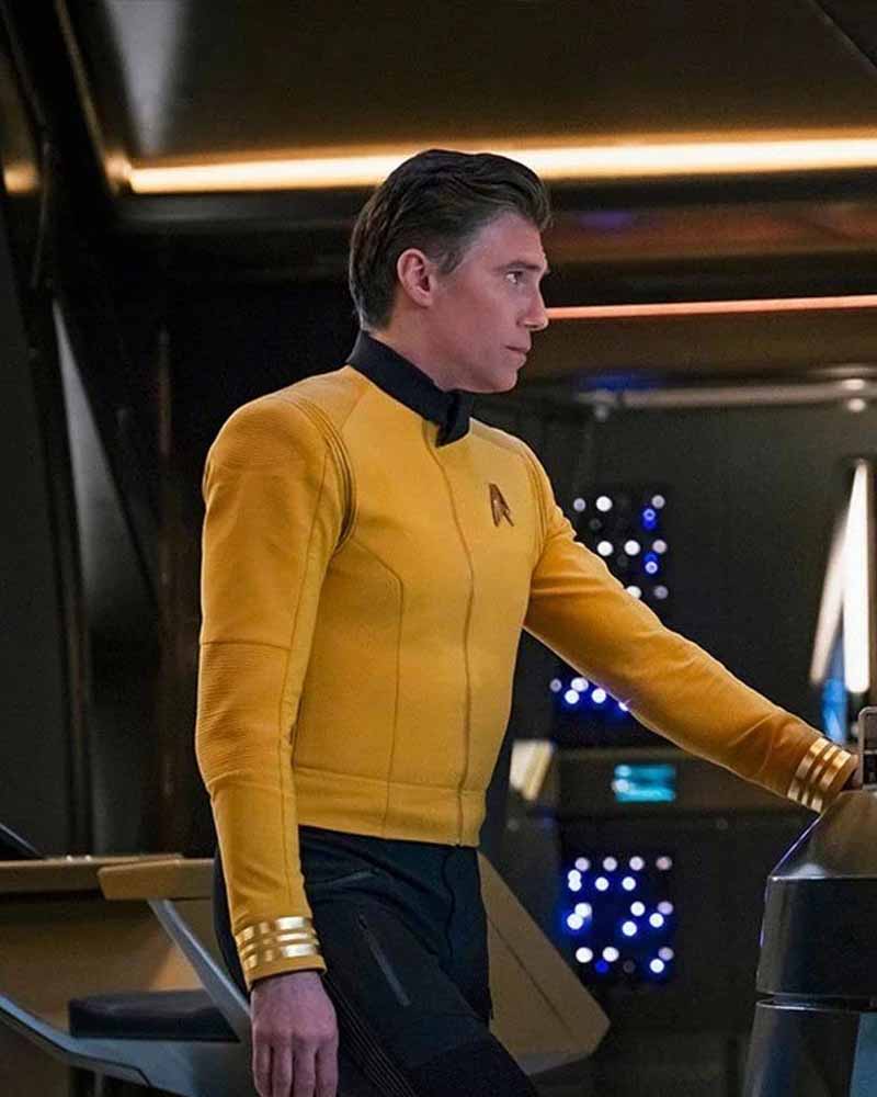 Star Trek Discovery 2 Anson Mount Captain Christopher Pike Yellow Jacket