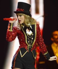 The Red Tour Taylor Swift Red Sequin Coat