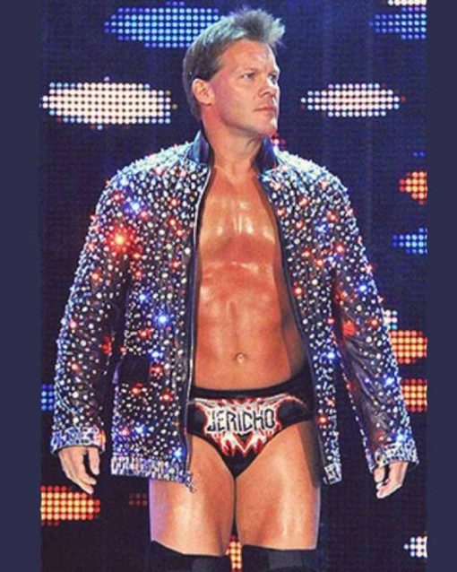 WWE Chris Jericho Sparkle Leather Jacket