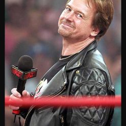 WWE Black Leather Rowdy Roddy Piper Jacket