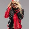 WWE Toni Storm Red and Black Jacket With Studs