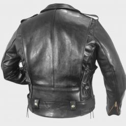 WWE Triple H Black Leather Motorcycle Jacket