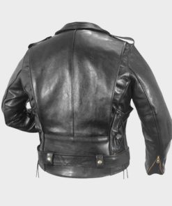 WWE Triple H Black Leather Motorcycle Jacket