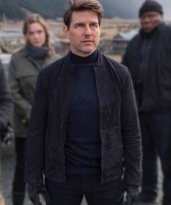Mission Impossible 6 Ethan Hunt Tom Cruise Suede Leather Jacket