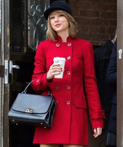 Taylor Swift Red Double Breasted Coat