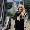 Alexandra Mary Hirschi Leather Supercar Blondie MCM Jacket
