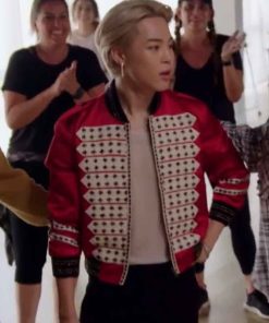 South Korean Rapper Bomber BTS J.Hope Red Jacket