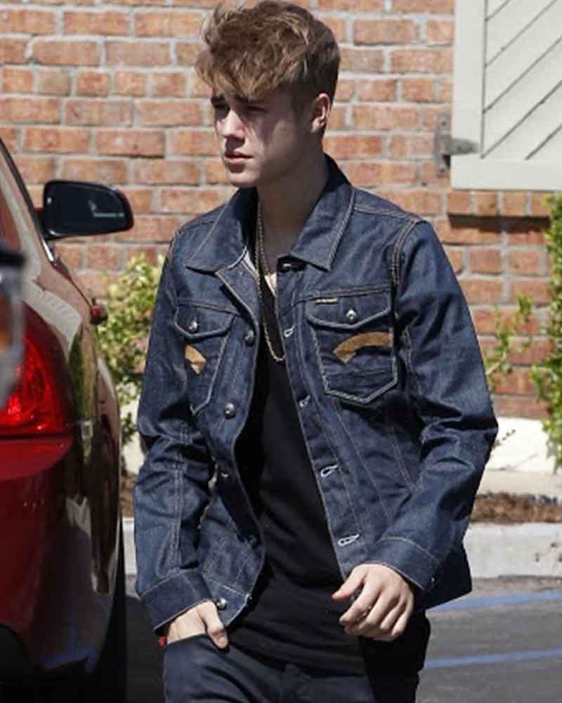 Singer Blue Justin Bieber Denim Jacket 