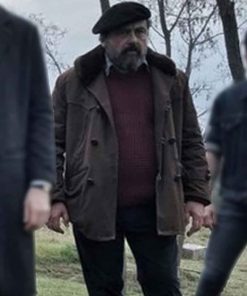 Money Heist Paco Tous Brown Suede Leather Moscú Coat