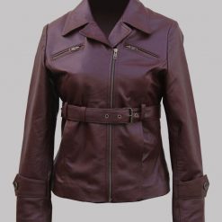 Captain America Peggy Carter Brown Leather Jacket