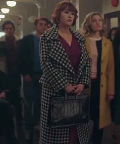 Rivadale Molly Ringwald Black and White Mary Andrews Coat