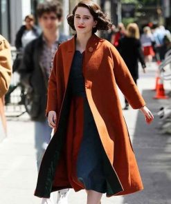 The Marvelous Mrs. Maisel Rachel Brosnahan Miriam Maisel Orange Coat