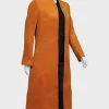 The Marvelous Mrs. Maisel Rachel Brosnahan Orange Wool Coat