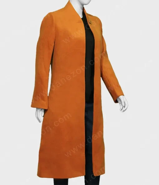 The Marvelous Mrs. Maisel Rachel Brosnahan Orange Wool Coat