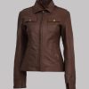 Life Is Strange Brown Leather Jacket