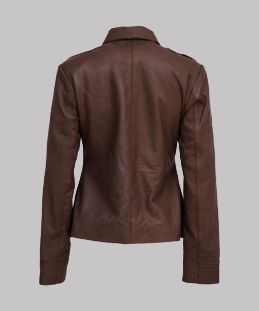 Chloe Price Brown Leather Jacket