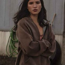 Kelsey Asbille TV Series Yellowstone Monica Dutton Hooded Jacket