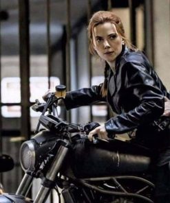 Scarlett Johansson Black Widow 2020 Natasha Romanoff Motorcycle Jacket