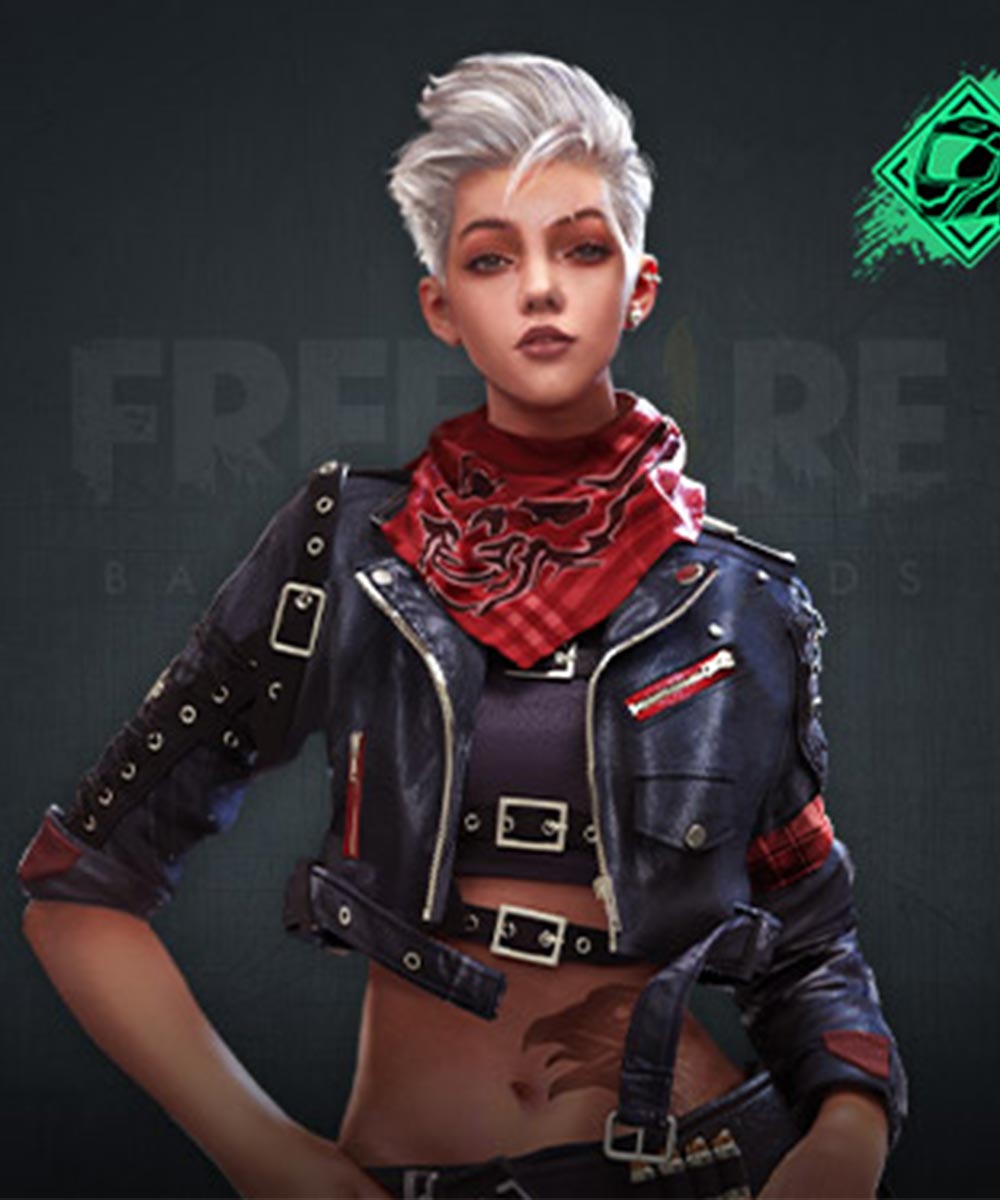 Black Leather Video Game Free Fire Notora Jacket - Daenzon