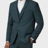 Mens Style Green Wool Suit